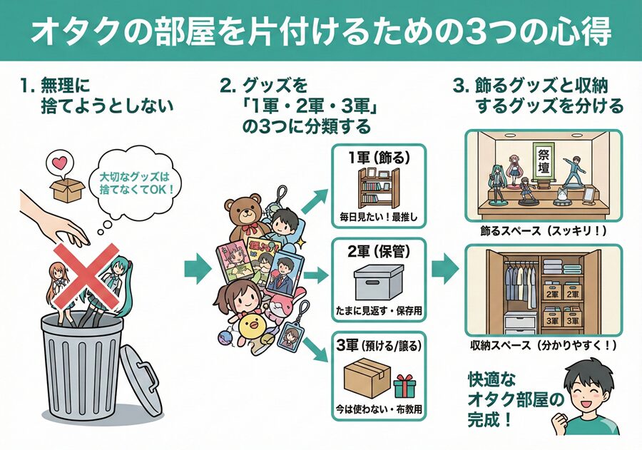 オタクの部屋を片付けるための3つの心得