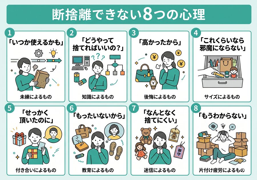 断捨離できない8つの心理